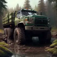 Mud Truck Offroad Runner Game