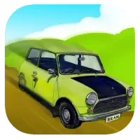 mr bean driver racing car