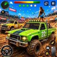 Demolition Derby Truck Crash